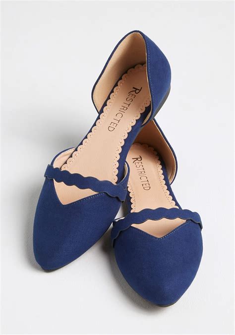 navy blue womens flats